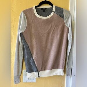 J.Crew Women's Grey and Tan Jumper